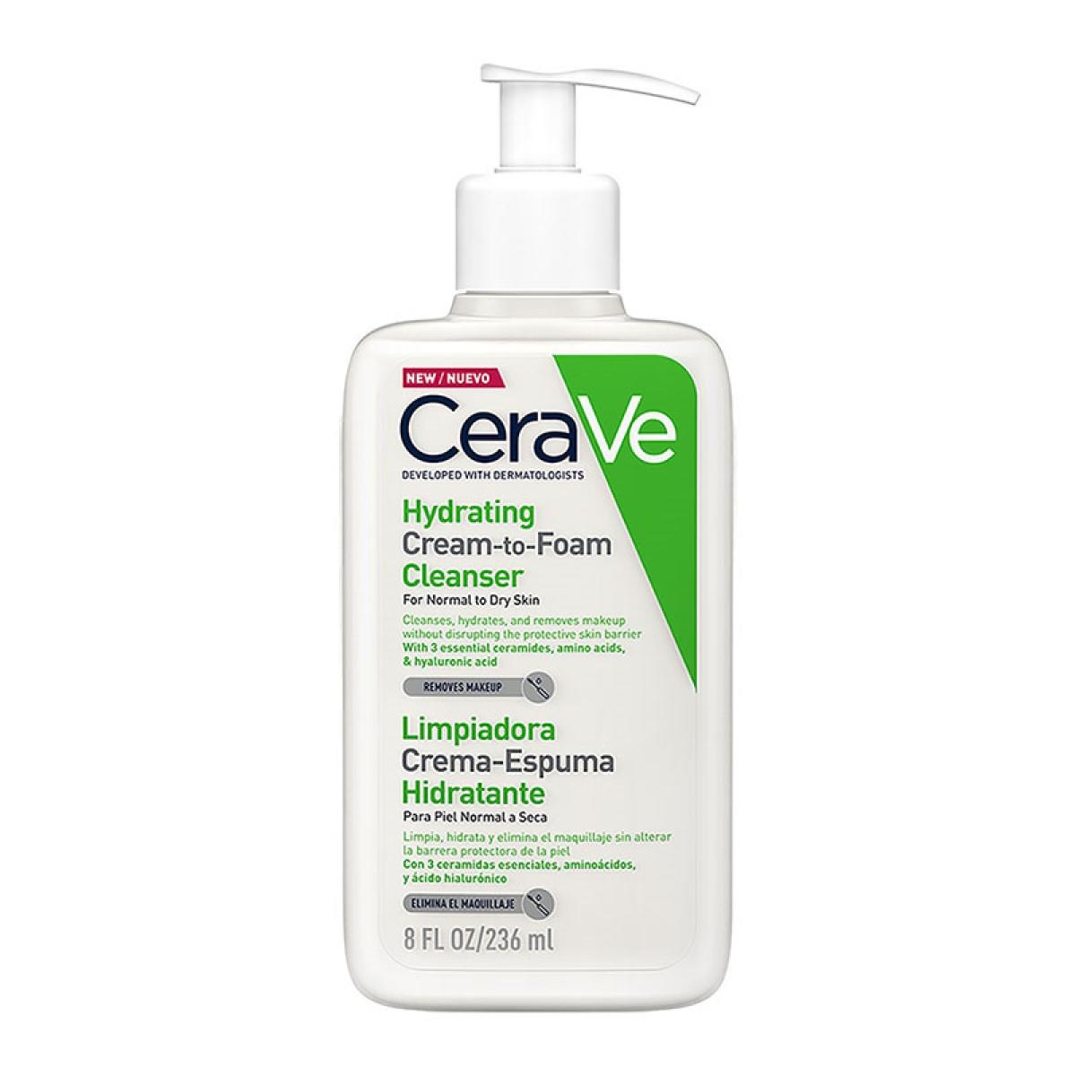 CeraVe Limpiadora Crema - Espuma Hidratante 236ml